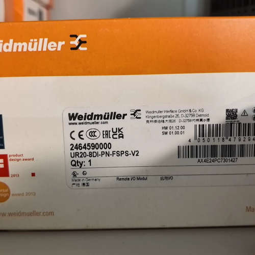 魏德米勒UR20-8DI-PN-FSPS-V2远程I[议]