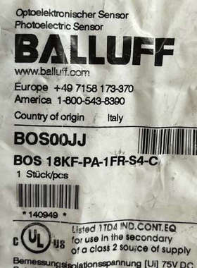 巴鲁夫BOS00JJ[议]