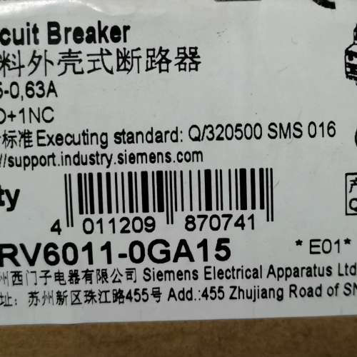 断路器  3RV6011-0GA15[议]