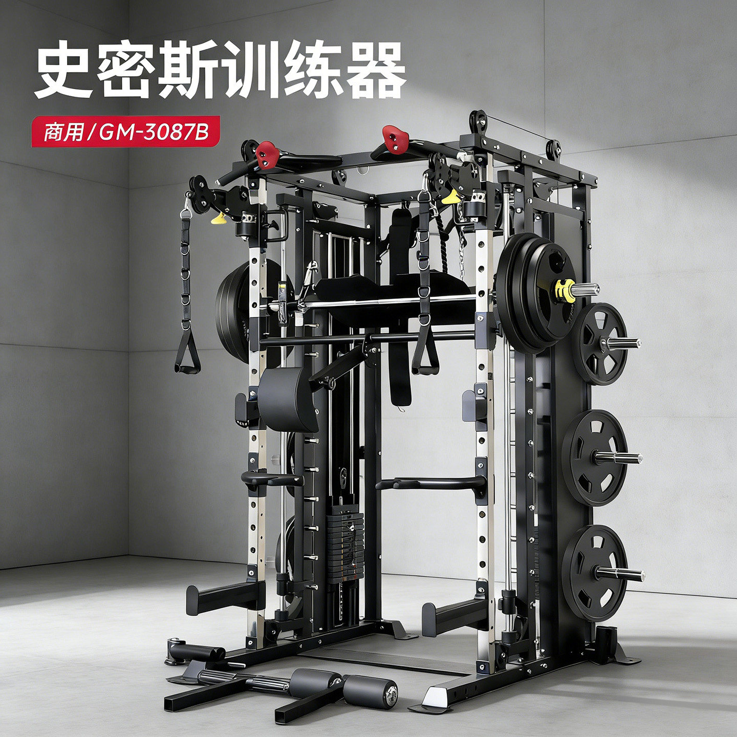 多功能史密斯机力量综合训练器龙门架大飞鸟商用杰森大型健身器材