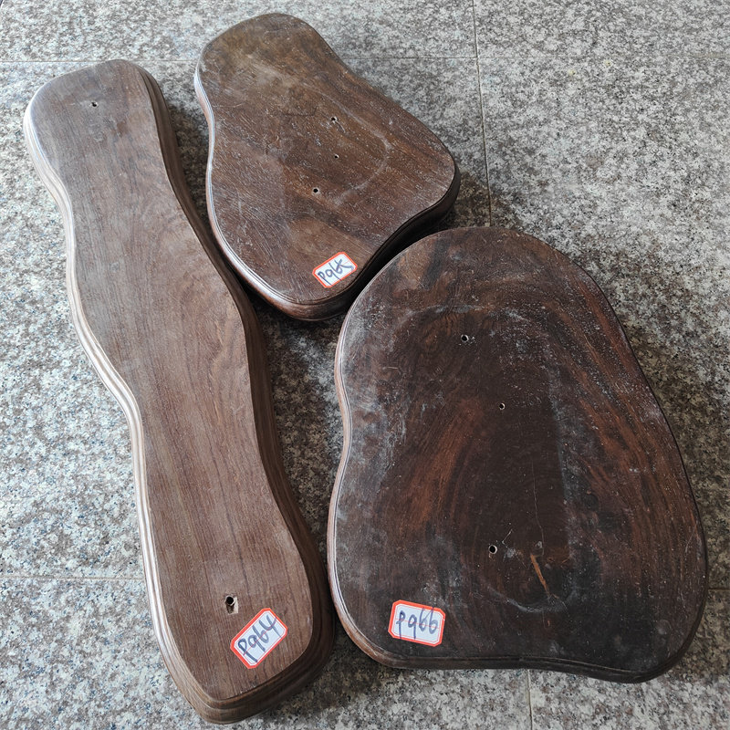 非洲黑檀风车木皮黑木红木雕刻料随型料石头底座料干泡台茶盘料