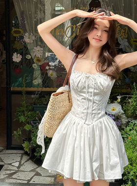重工款胸部可调节钢圈连衣裙女