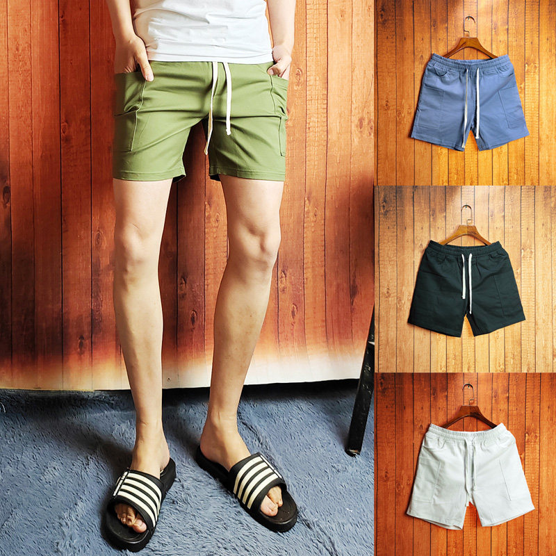 四分裤男士工装裤多口袋纯棉外穿4分裤直筒修身夏天休闲弹力短裤