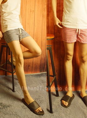 格子三分裤男夏季新款修身超短裤英伦风休闲西裤潮流时尚短裤青年