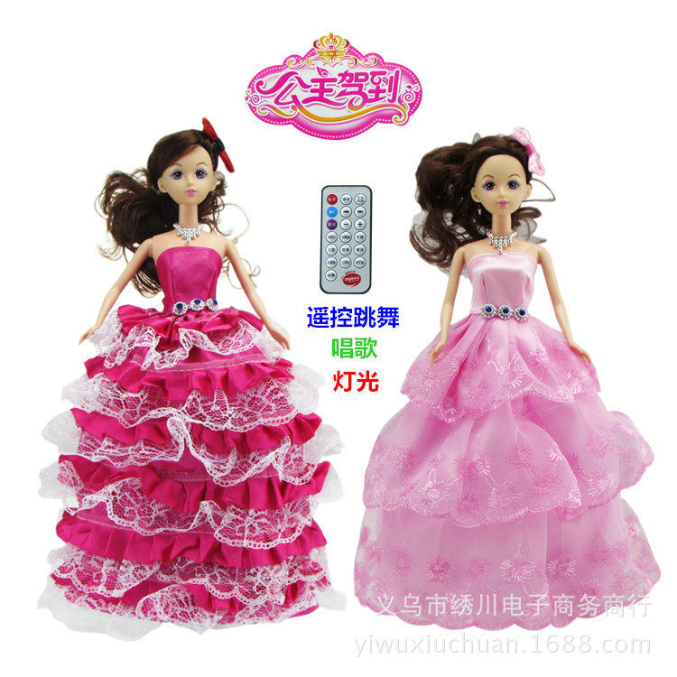 会说话的炫舞公主电动跳舞巴比娃娃 特价万向转轮音乐早教女孩