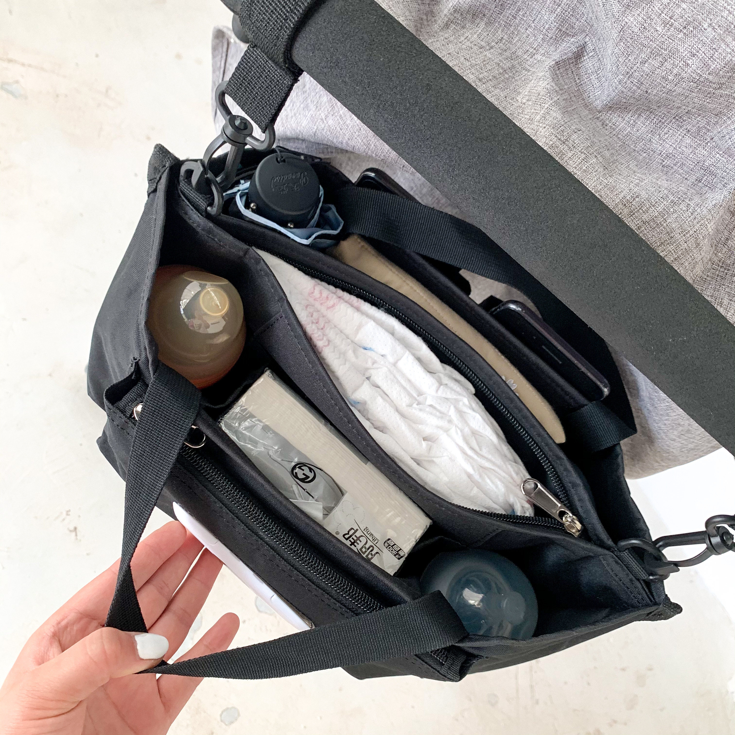 遛娃神器置物袋婴儿手推车多功能四季通用网布收纳袋大容量挂包