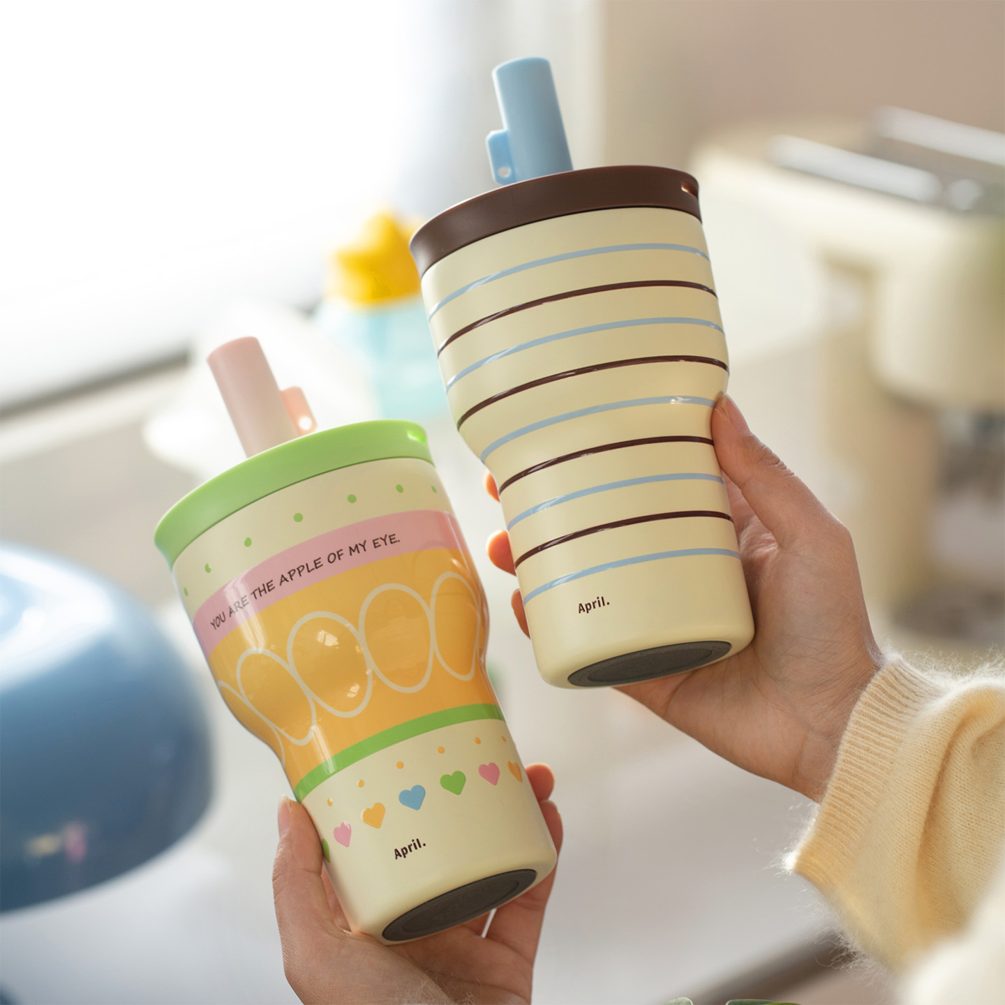 肆月316不锈钢保温杯子茶水分离