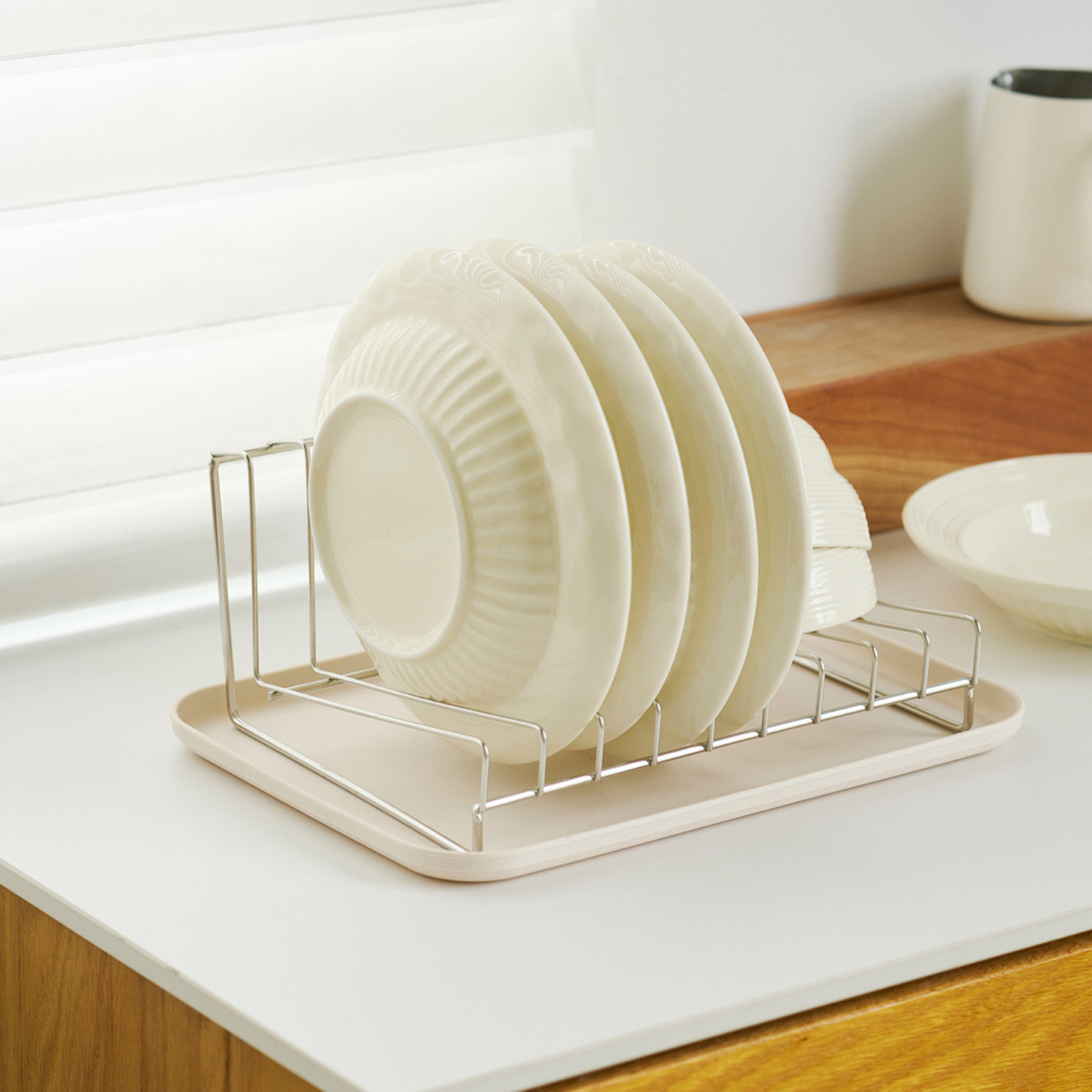 肆月厨房碗碟置物架浴室收纳神器