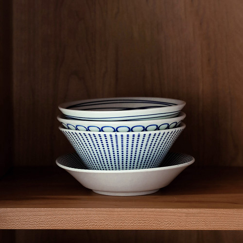 肆月涟漪日式斗笠饭碗单个个性