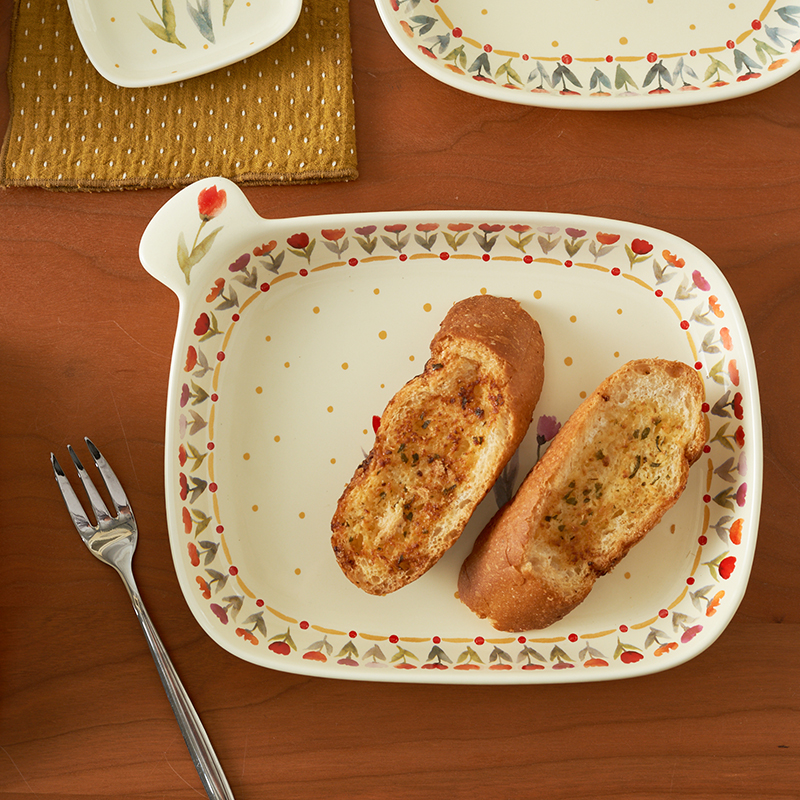 肆月锦上添花陶瓷早餐盘