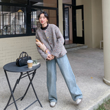 复古灰色羊毛小香风羽绒服冬季女新款高级感气质加厚90白鸭绒外套，女装羽绒服，浙宝178