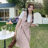 新款现货粉色背带两件套178-229-p125-k188，女装连衣裙，浙宝178