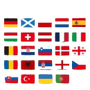 德国英格兰意大利 2024德国欧洲杯24强国旗外国国旗万国旗12345号