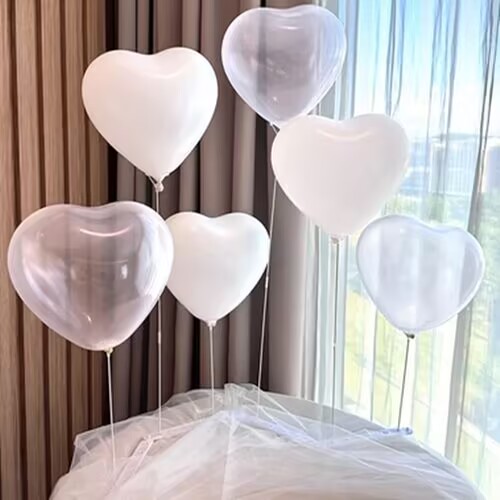 ins风桌飘520结婚布置生日婚礼求婚告白派对爱心气球支架桌面布置