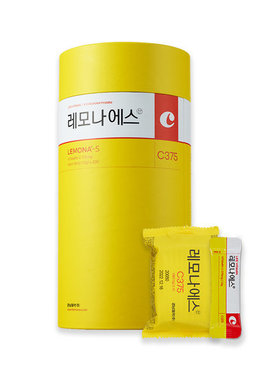 韩国直邮LEMONA维生素c圆筒形VC柠檬粉维他命C200包