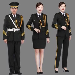 高中生升旗手服装护卫队礼服仪仗队礼兵服乐队演出服护旗手服装