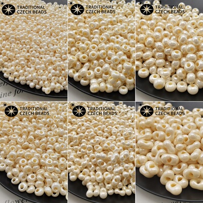 捷克进口宝仕奥莎珍珠色米珠DIY