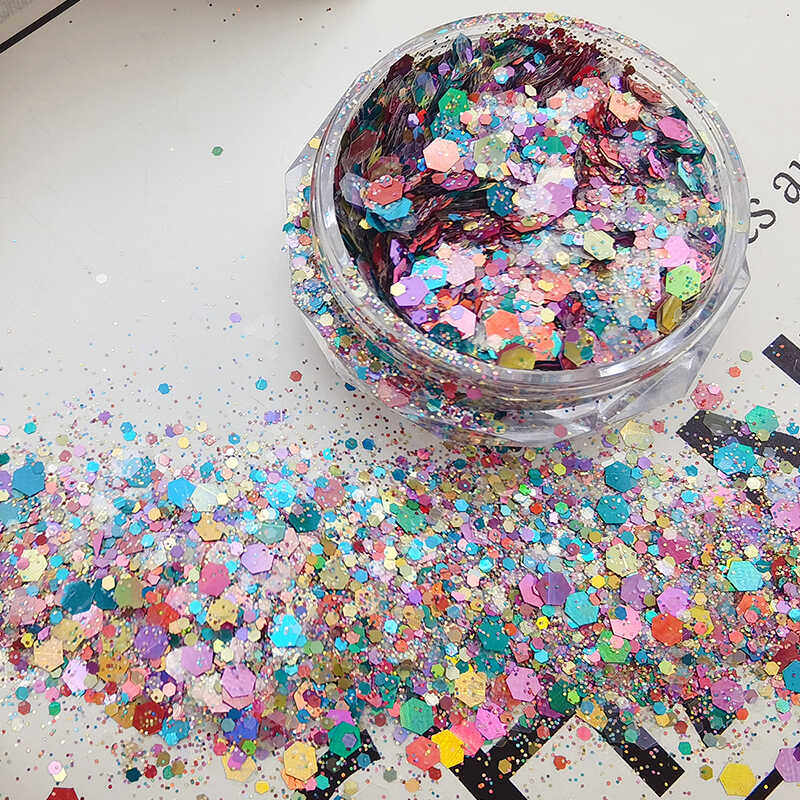 混合金聪镭射七彩闪粉亮片diy手工滴胶史莱姆材料亮晶晶美甲装饰,饰品/流行首饰/时尚饰品新,其他DIY饰品配件,淘宝优惠券,粉丝福利购,淘宝优惠卷