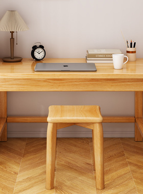 全实木书桌电脑桌60cm80100 120140宽405060学生学习写字桌办公桌