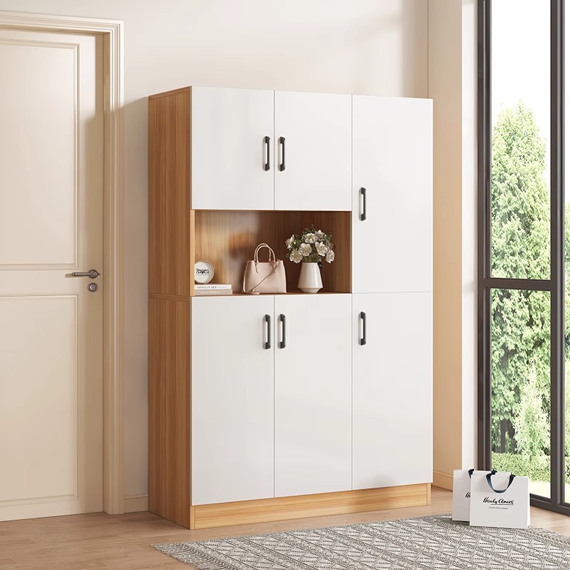 实木芯带门大容量玄关鞋柜