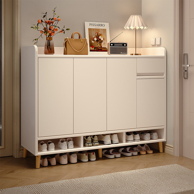 入户鞋柜家用门口室内新款2025爆款储物柜收纳柜一体实木简易鞋架