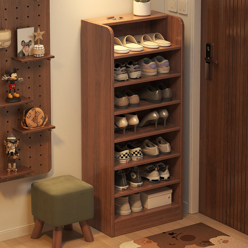 实木芯鞋架无门鞋柜简易多层家用门口入户小窄置物架2025新款宿舍