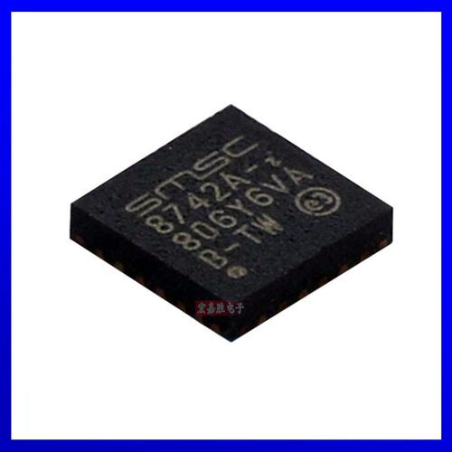 LAN8742AI-CZ-TR 丝印8742A-I QFN-24 以太网控制器芯片 原装正品