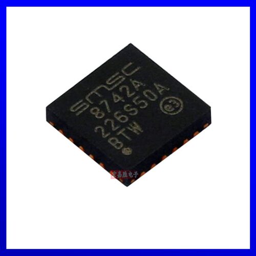 LAN8742A-CZ-TR 丝印8742A 贴片QFN-24 以太网控制器IC 原装正品