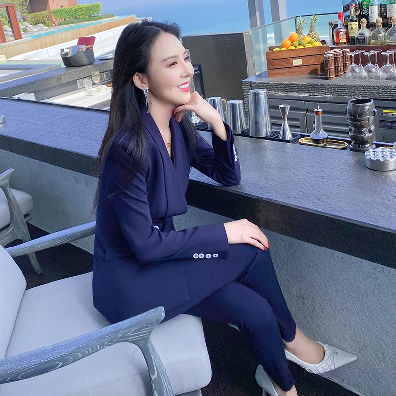 初九studios同款 女总裁 高端职业套装女职业装气质女神范工作服