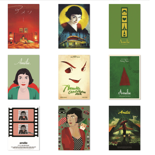 天使爱美丽 Amelie 奥黛丽塔图经典法国浪漫文艺电影海报装饰挂画