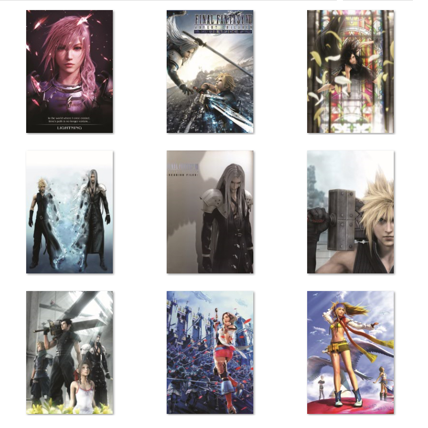 最终幻想海报游戏周边装饰璧画