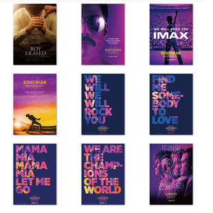 奥斯卡2019电影海报 绿皮书罗马波西米亚狂想曲宠儿装饰挂画贴画