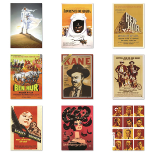 宾虚公民凯恩虎豹小霸王十二怒汉.怀旧经典老电影海报装饰画芯