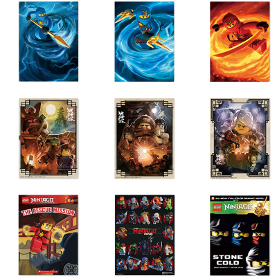 乐高幻影忍者大电影海报装饰挂画