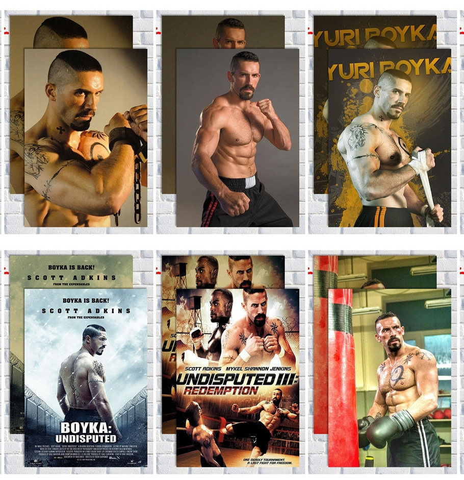 斗士海报电影斯科特阿金斯格斗肌肉饰壁纸贴画拳击尤里励志装