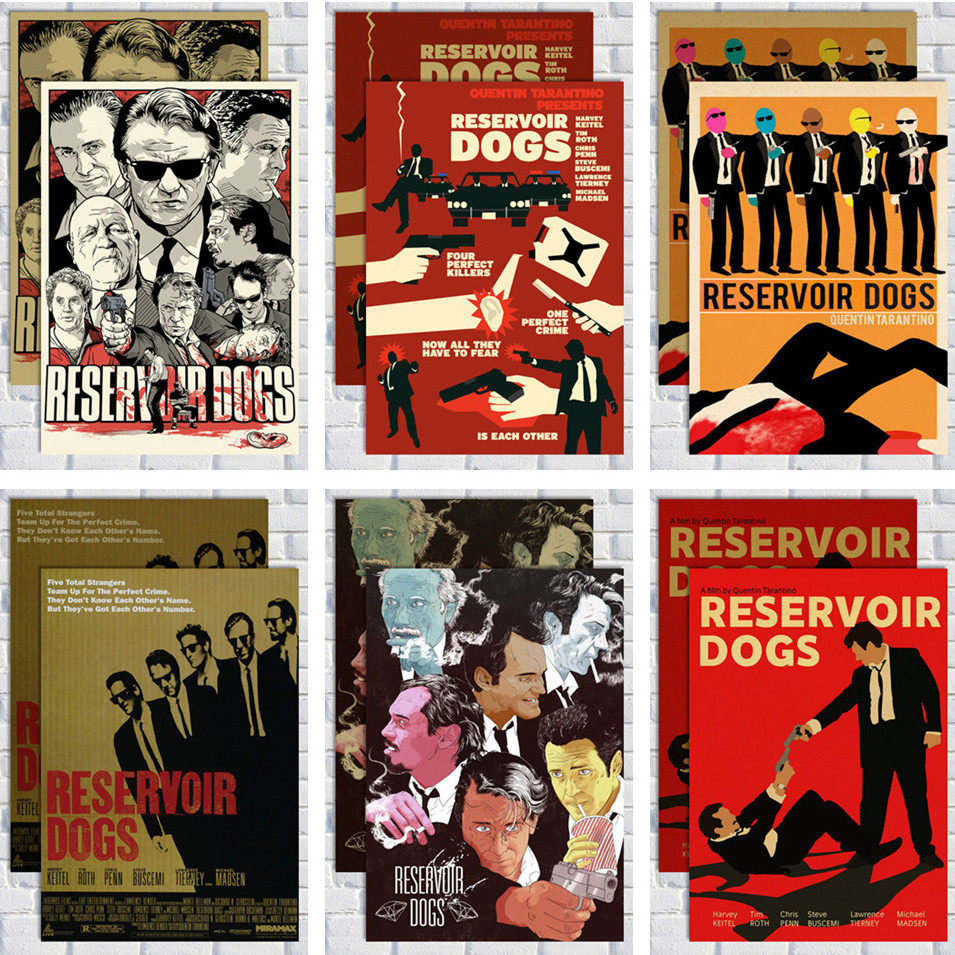 落水狗昆汀塔伦蒂诺怀旧海报酒吧咖啡店装饰宿舍寝室壁画挂画贴画