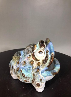 办公室书桌小摆件金蟾烟盅促销