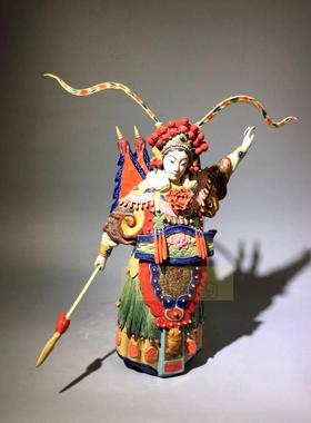 客厅书房历史人物摆件穆桂英