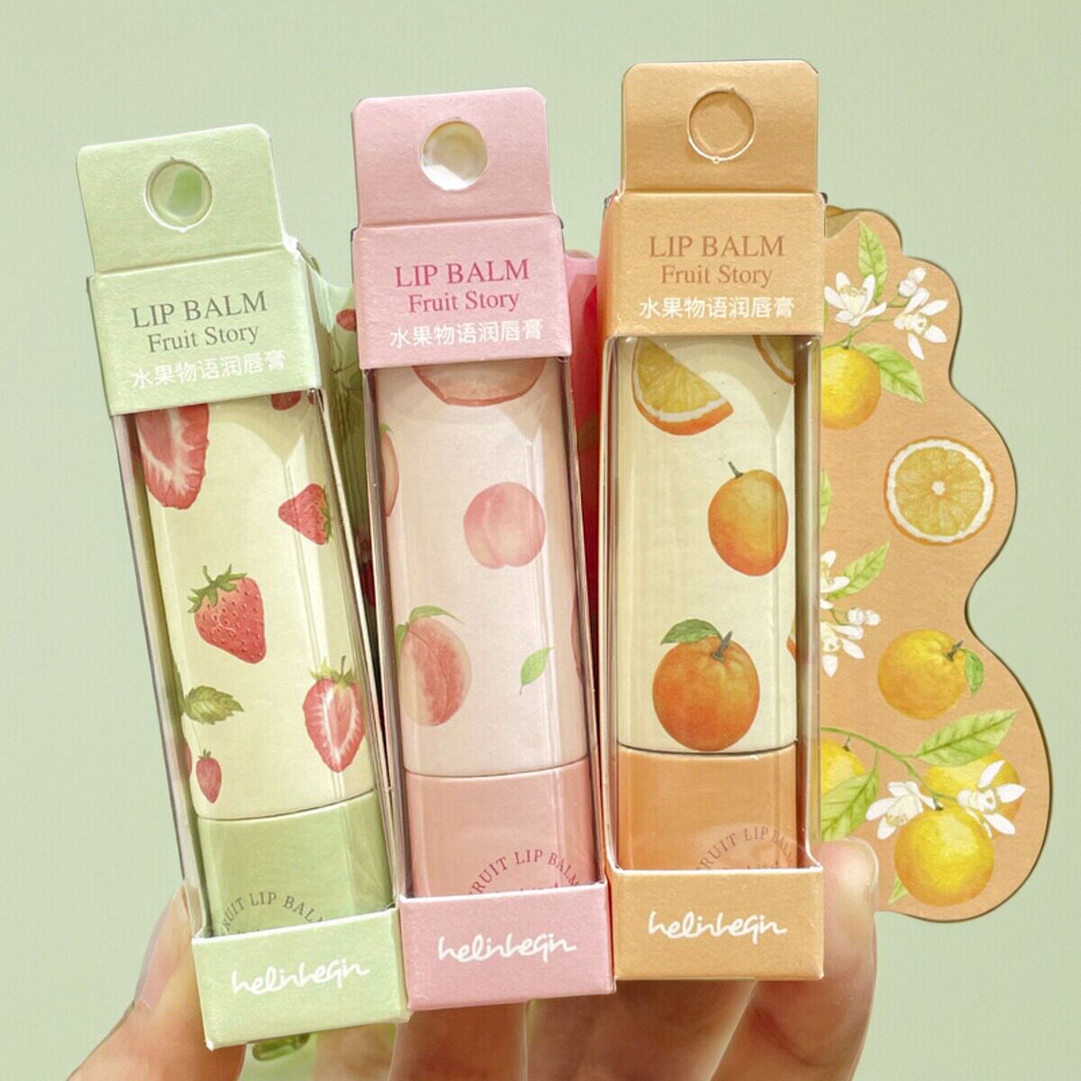好伶好倩水果滋润唇膏润泽保湿补水莹果汁唇油防干燥草莓蜜桃女生