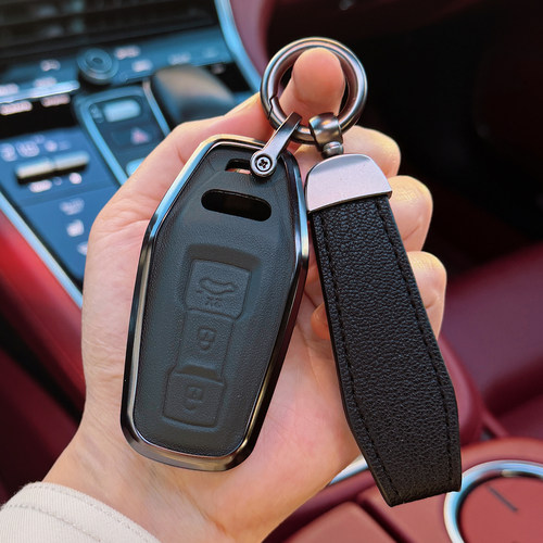 奥迪A5Lq6l专用真皮钥匙套高档