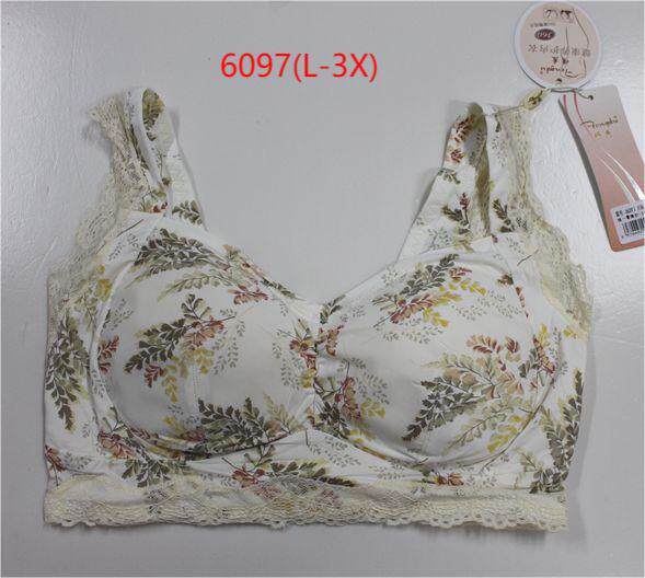 2023春夏新款峰度正品无钢圈睡眠文胸6097冰凉丝面料女内衣