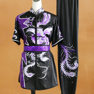 凤凰刺绣长拳南拳武术服儿童成人考试服专业比赛体考表演彩服男女