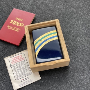 Zippo原装正品 1992年 本金莳绘 彩虹