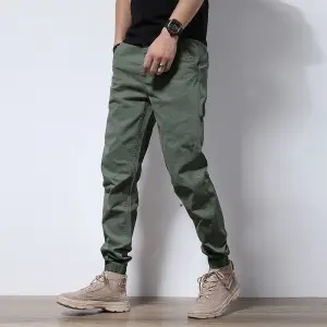 韩版潮流束脚男士长裤工装裤