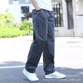 薄款 子春秋款 爸爸长裤 宽松大码 直筒男裤 春季 休闲裤 男士 裤 纯棉工装