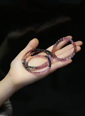 极光23水晶圆珠单圈细手链彩色