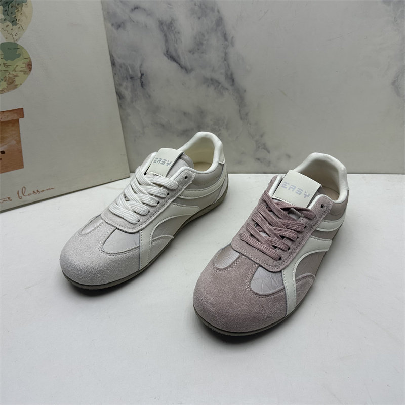春季新款2026复古风拼色德训鞋平底系带透气休闲运动鞋百搭女鞋,女鞋,时尚休闲鞋,淘宝优惠券,粉丝福利购,淘宝优惠卷