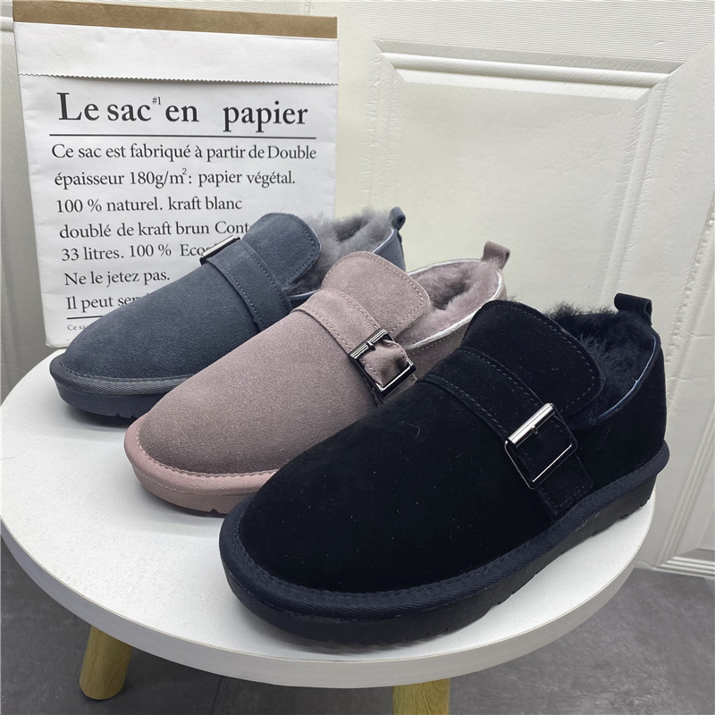 其他雪地靴冬季短靴真皮羊毛