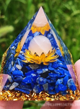 十二星座水晶球跨境碎石金字塔家居工艺品73个款式金字塔树脂摆件