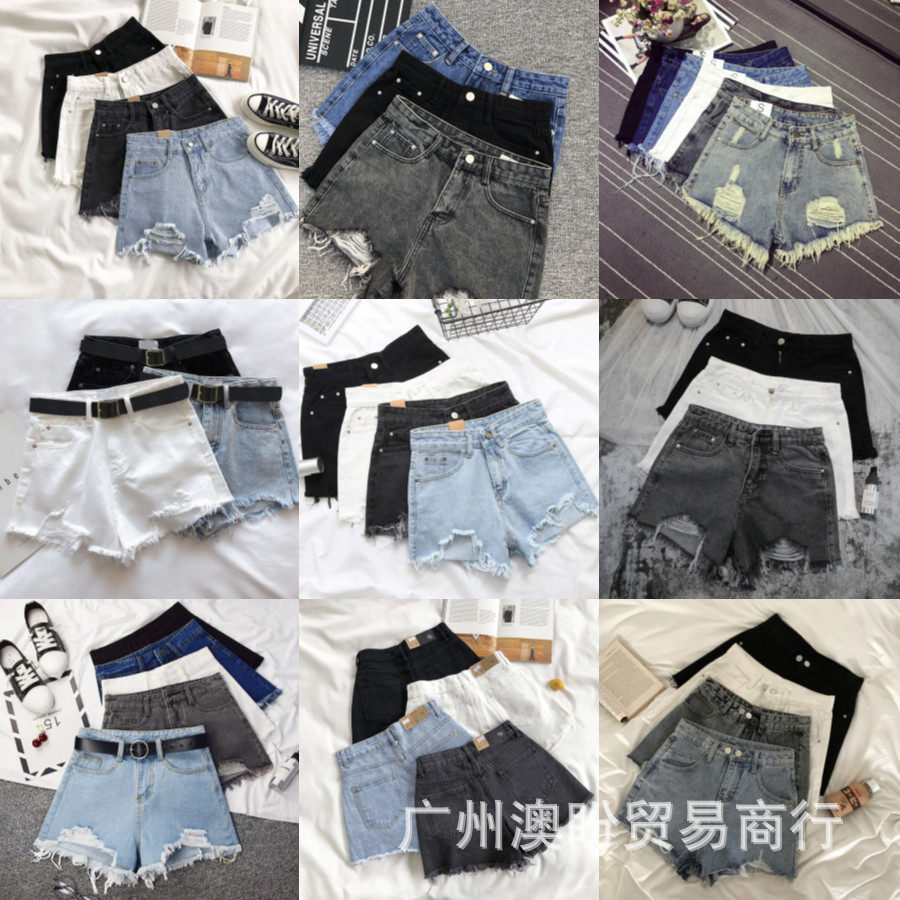 牛仔短裤女生 2025夏季卷边休闲裤